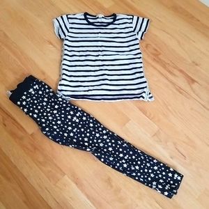 Crewcuts Girl's S/S Tee & Leggings Set